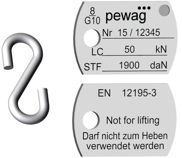 Verkürzungslasche zu SEL 08 Pewag G10